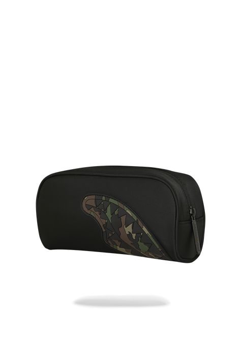 Astuccio con stampa SPRAYGROUND | 910B9337NSZSHARK CENTRAL BLACK NYLON CAMO